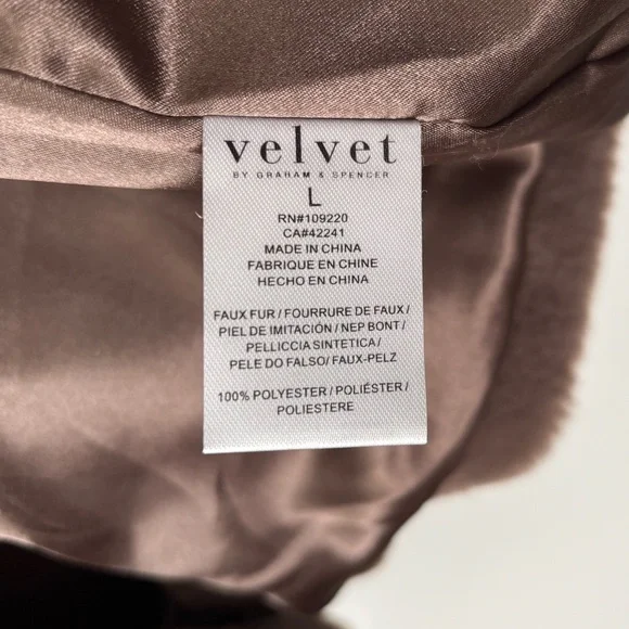 Velvet by Graham & Spencer • Brown Faux Fur Teddy Jacket - Women’s Size Large - Picture 6 of 16